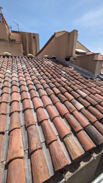 Révision de la couverture et reprise de tuile cassées